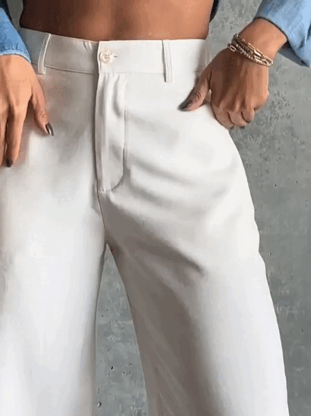 Pantalón cintura alta -