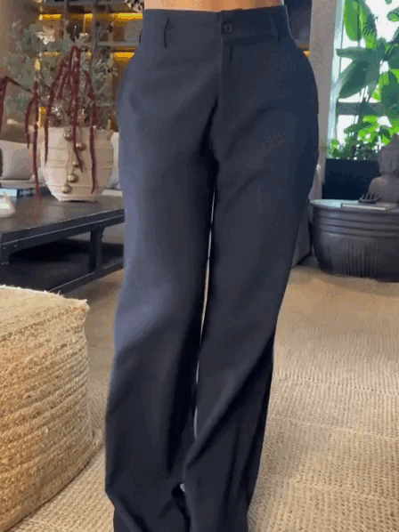 Pantalón cintura alta -