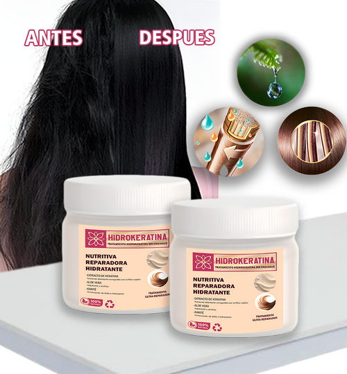 HIDROKERATINA REPARADORA - ALIZA Y NUTRE TU CABELLO - DALE BRILLO