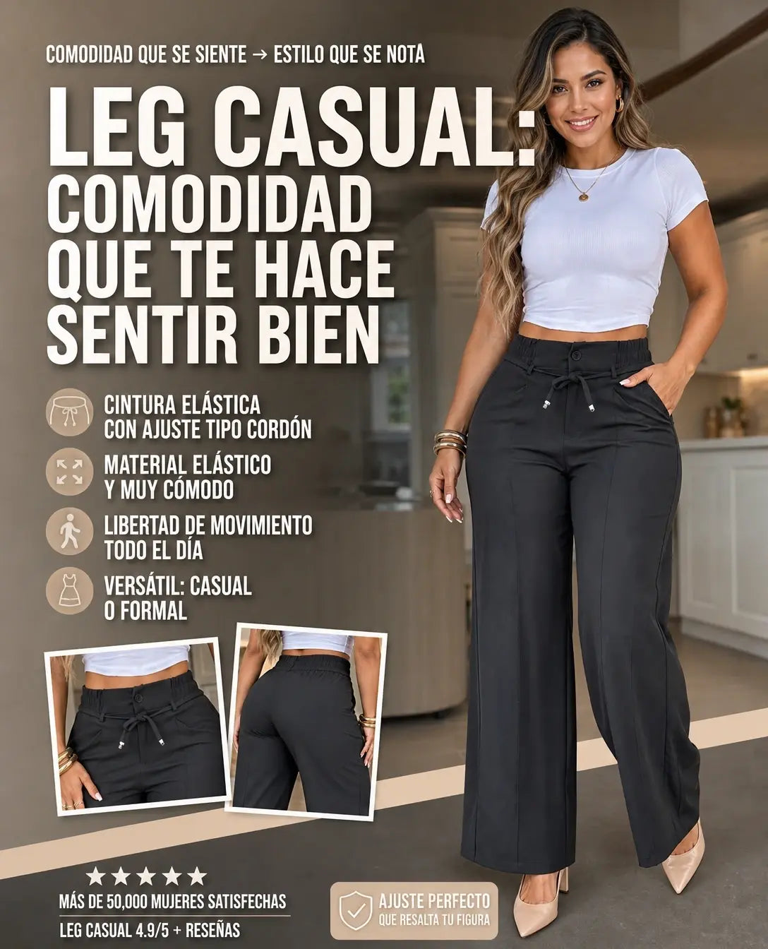 PANTALÓN LEG CASUAL