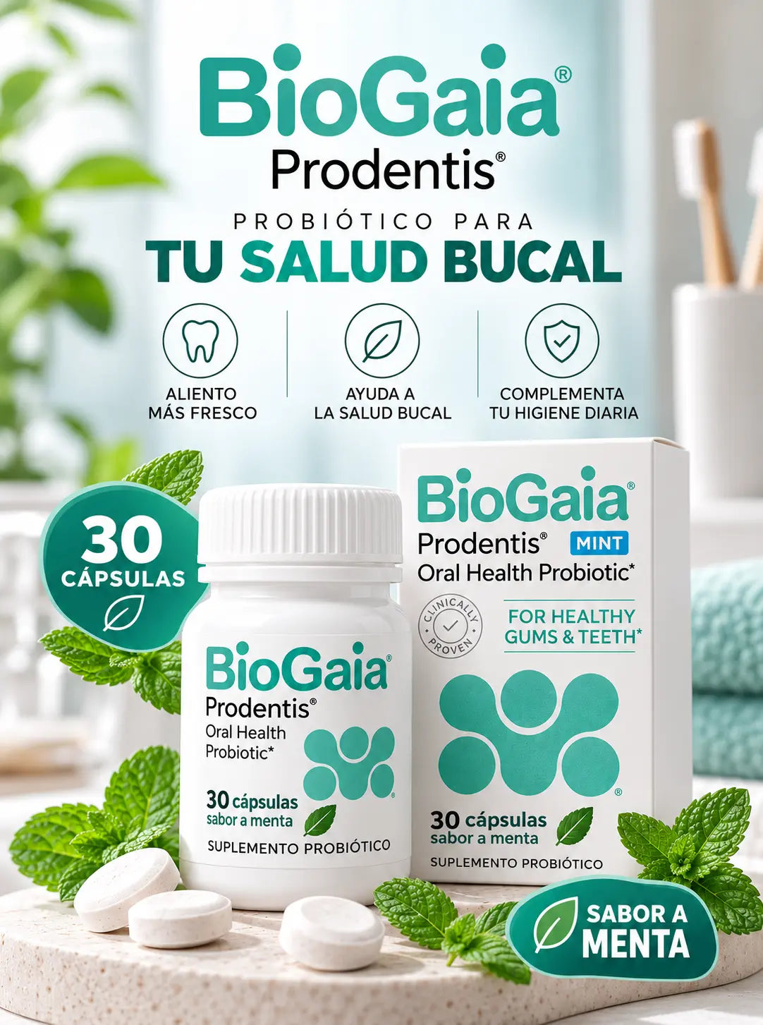 Bio gaia Prodentis FRESH BREATH - Probiótico para el mal aliento