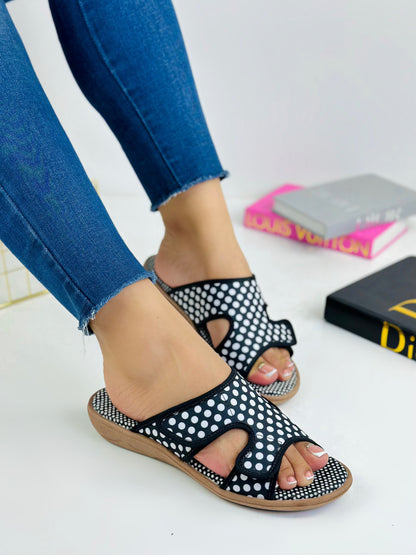 SANDALIA POLKADO