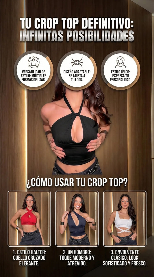 Crop Top MELI - Multiples formas de usar
